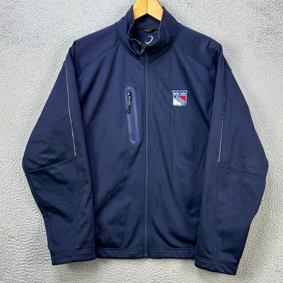 New York Rangers Mens Large Jacket Full Zip Navy Zero Restriction‎ Tour Series
